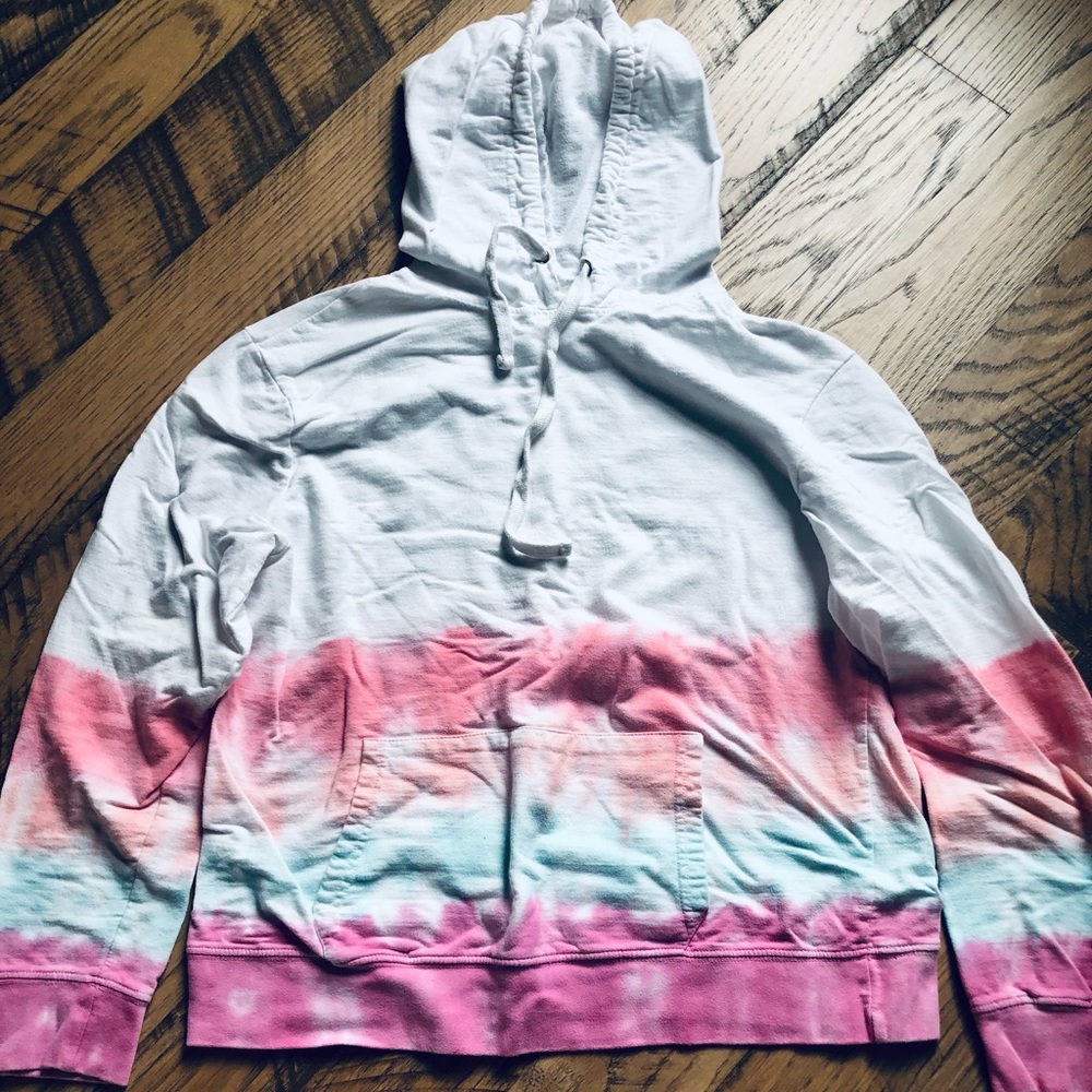 Bloom + Pop tie dye hoodie sweatshirt
